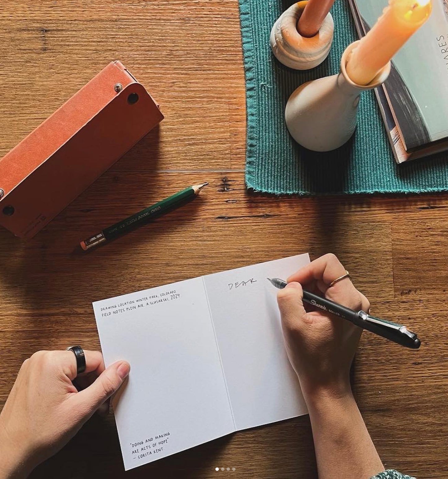 STUDIO COLLAB | Field Sketches 2024 | 5-Card 6X9" Folded Letter Set